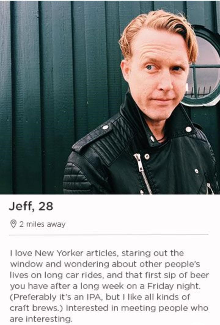 Bumble Profil Beispiel Jeff