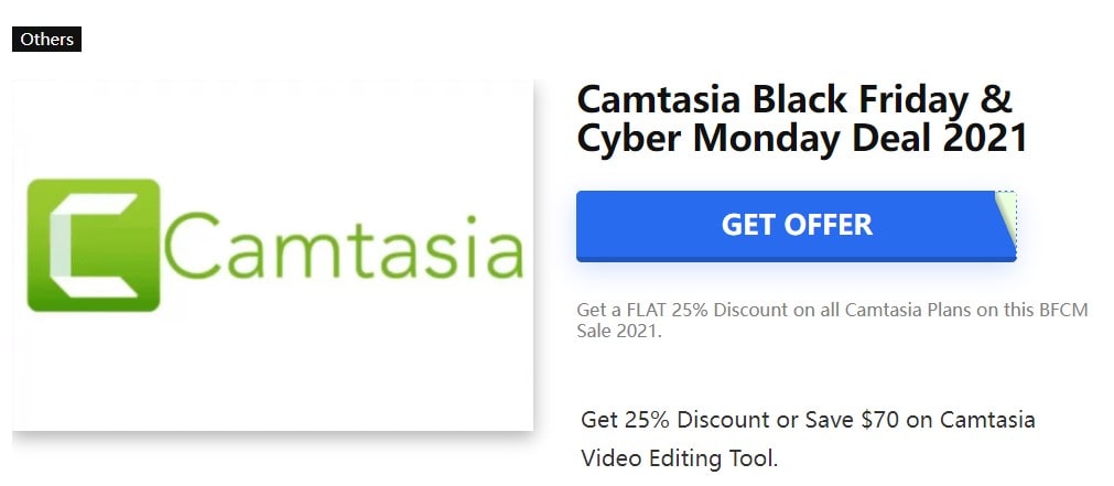 camtasia cyber monday deals