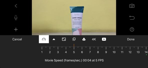 changing frame rate on stop motion studio