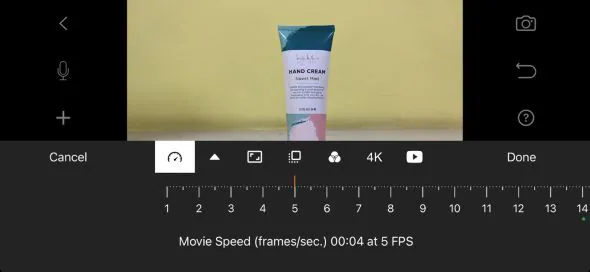 Ć„ndern der Frame-Rate im Stop-Motion-Studio