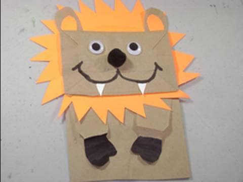 paper bag lions