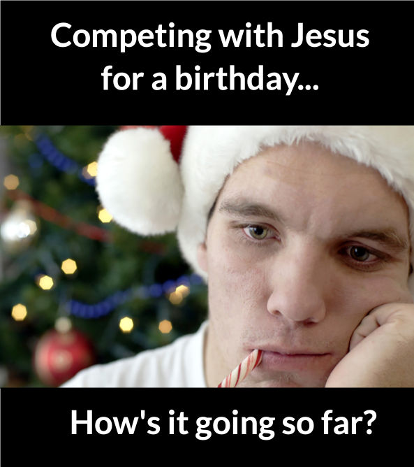 Weihnachten Geburtstags Meme erstellt im Wondershare Filmora Online Meme Maker 