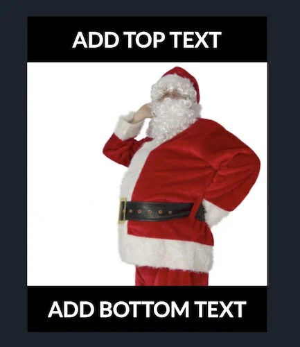 Add text outside image in Wondershare Filmora Online Meme Maker 