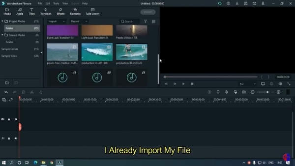 import your video file