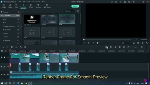 do rendering for smooth preview