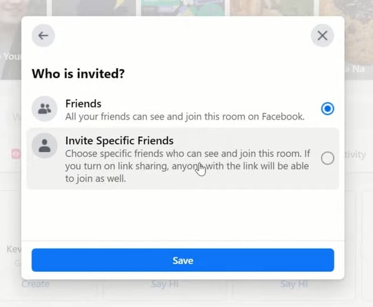Who is invited? Settings
