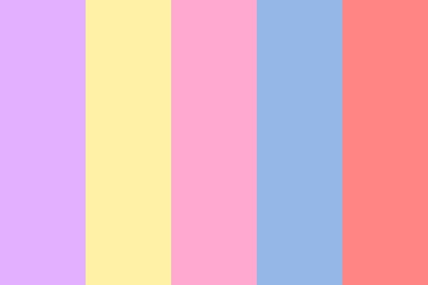 pastel pink and pastel blue 