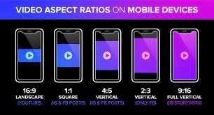 Dimensions for YTB shorts, ins, fb and other apps