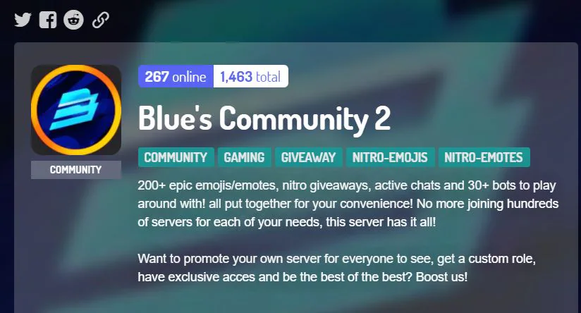 Emote Discord Servers Terbaik - Blues Community