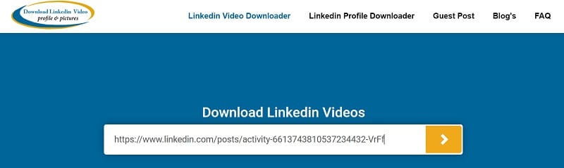 download linkedin video