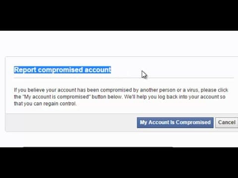 facebook my account is compromised