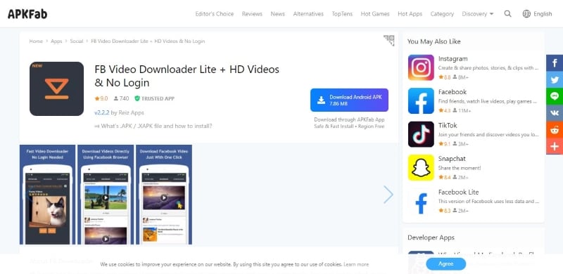 fb video downloader lite and hd videos
