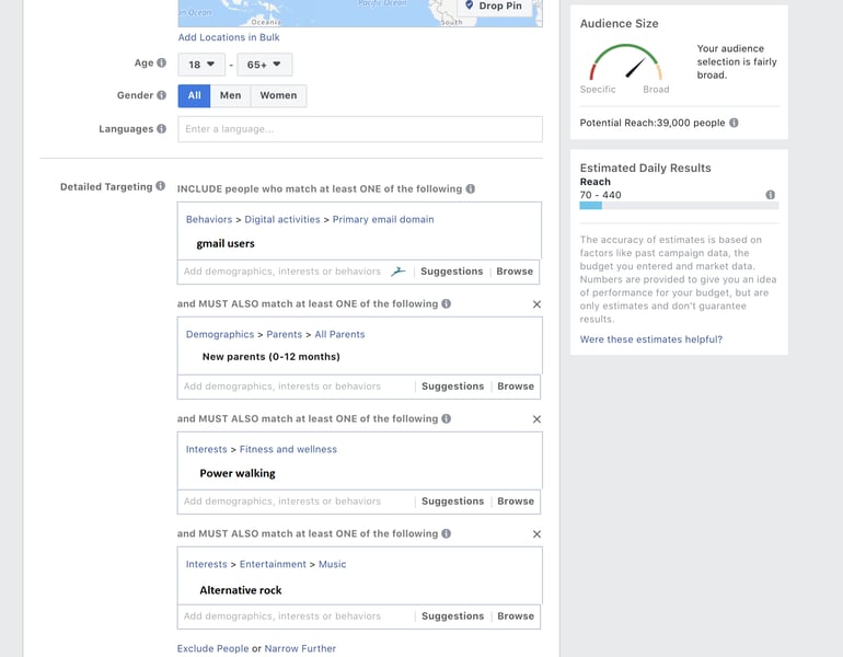 data personalization using facebook video ads
