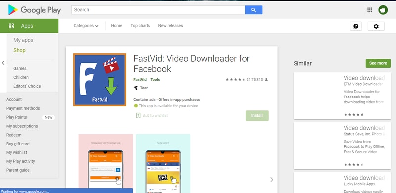 using the fastvid video downloading app
