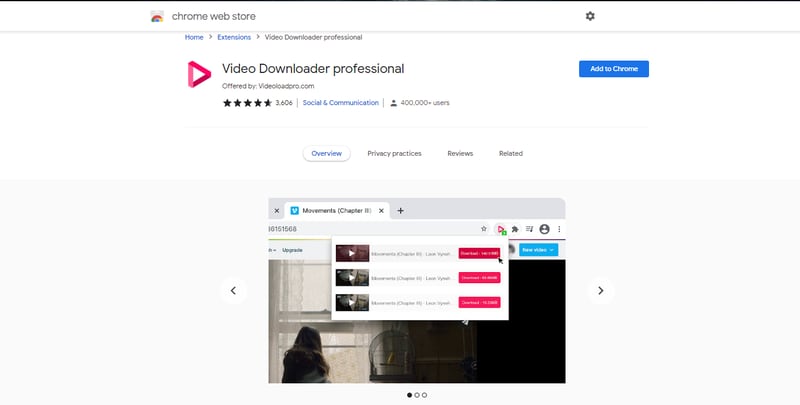 chrome extension for video downloader professional