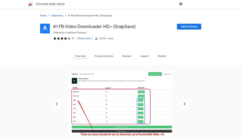 chrome extension for snapsave video downloader