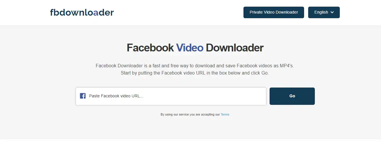 téléchargeur de vidéos privées facebook avec fbdownloader.net