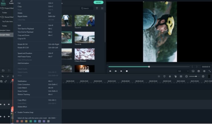 edit videos with wondershare filmora
