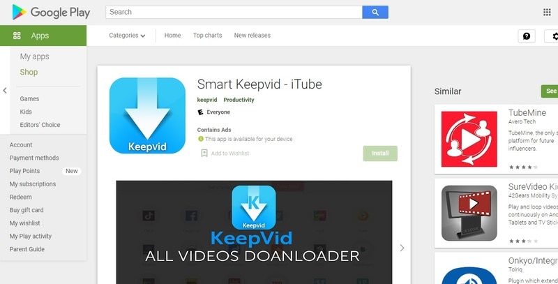 download videos from keep vid app