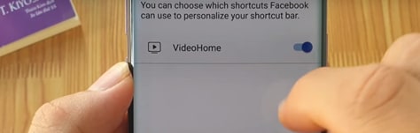 facebook video icon setting