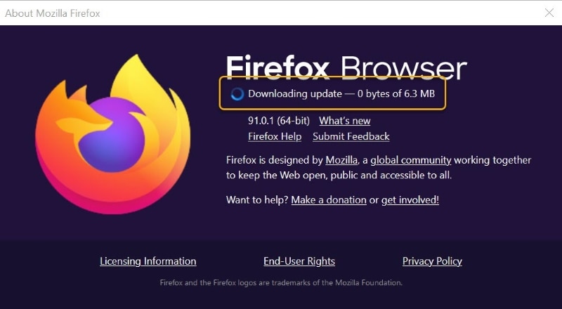 update internet browser