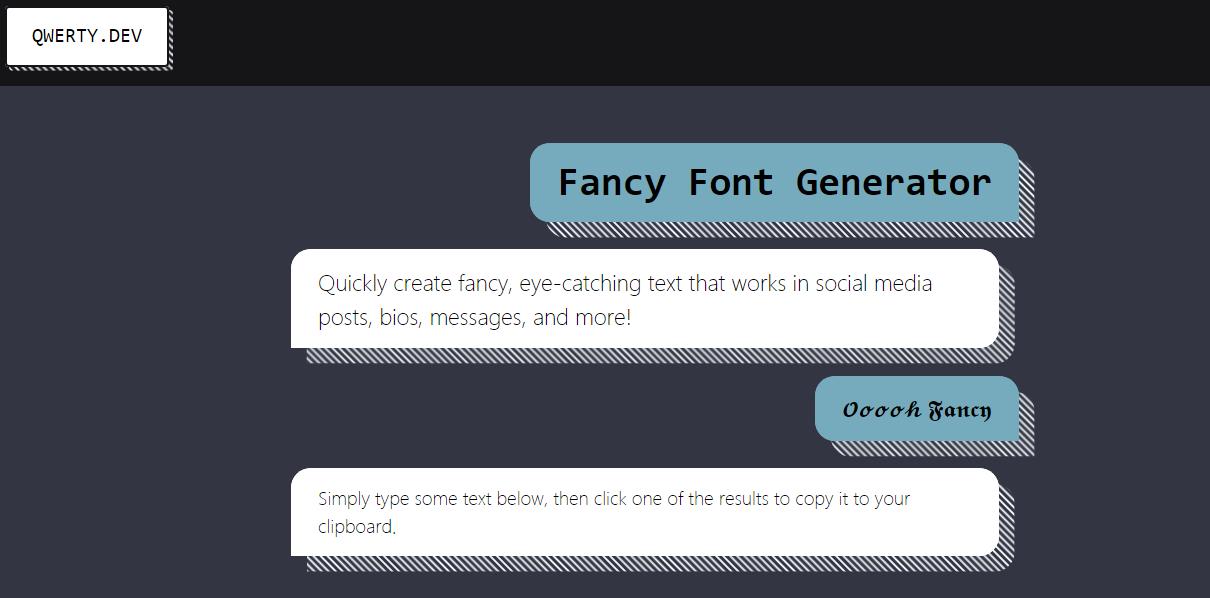 fancy font generator