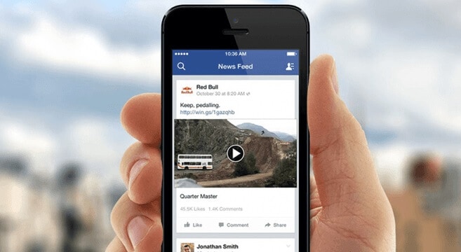 Video del feed di Facebook