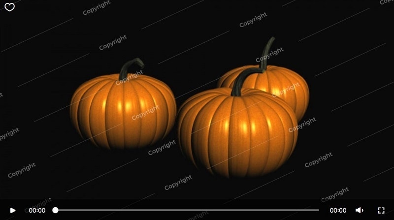 A Motion Graphic Of Pumpkins