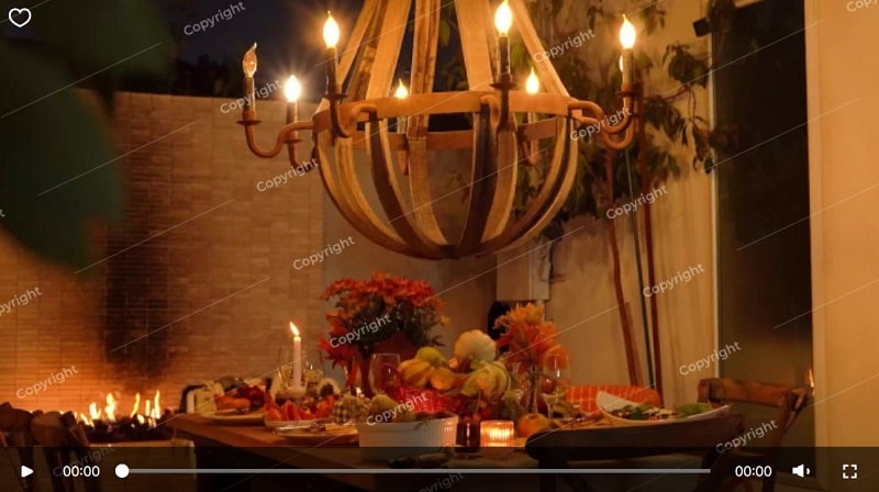 Mesa para la cena de Acción de Gracias