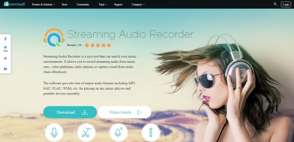 registratore audio in streaming apowersoft