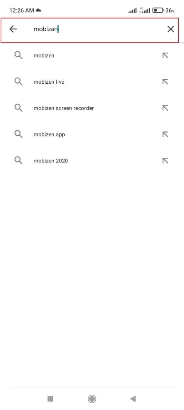 search for mobizen