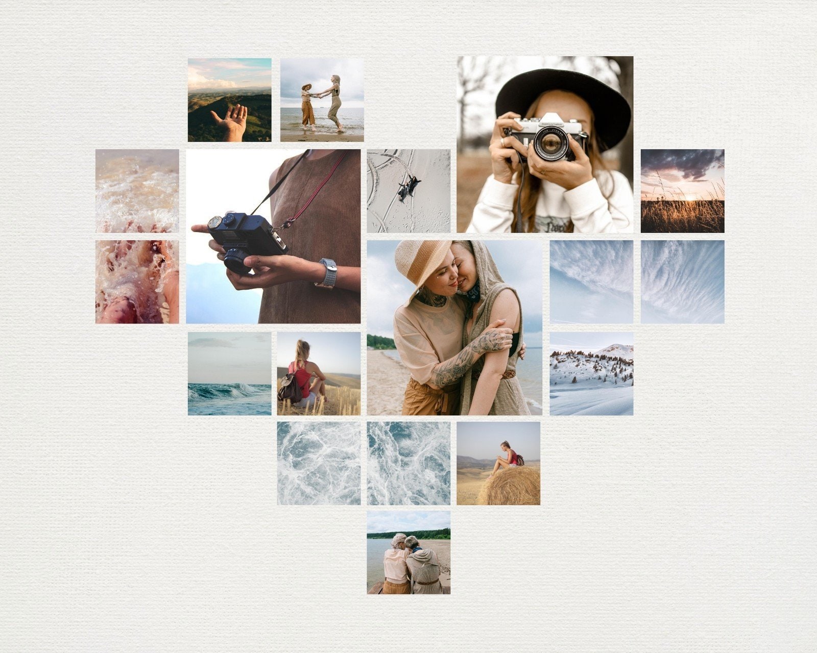 Thank You HERO Collage Template for Photographers  with 10 Different Sayings