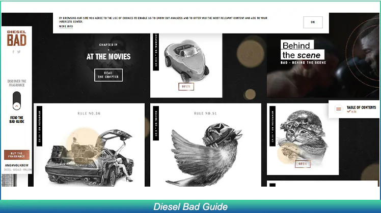 Diesel Bad Guide Efecto de desplazamiento