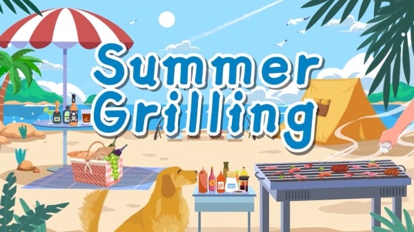 summer grilling filmstock effect