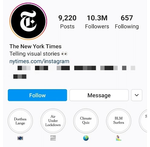 ig highlight cover photo nytimes