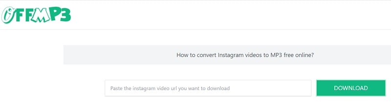 tool to convert instagram video to mp3 - offmp3