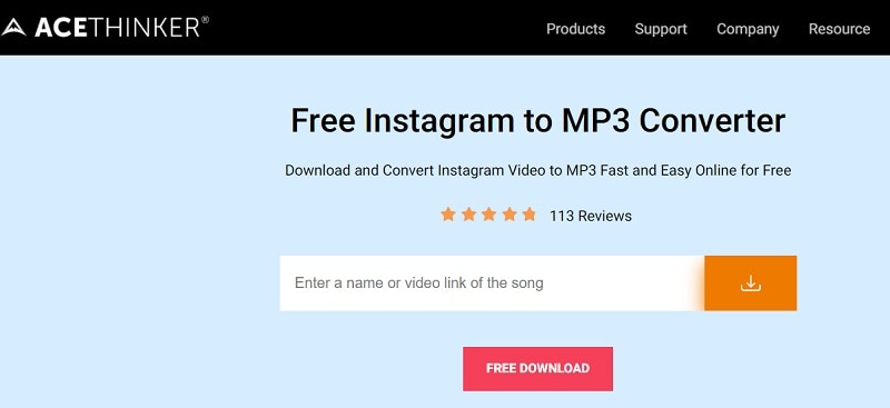 tool to convert instagram video to mp3 - ace thinker