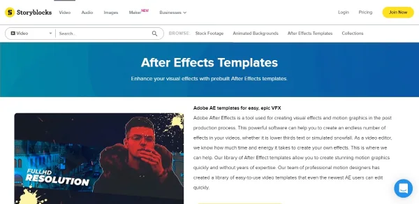 storyblock intro after effects templates