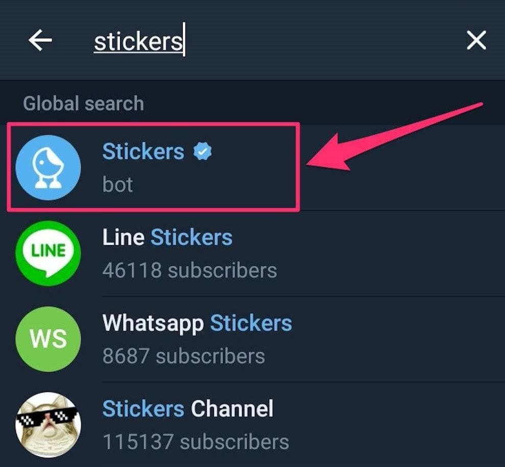 Telegram-Sticker erstellen