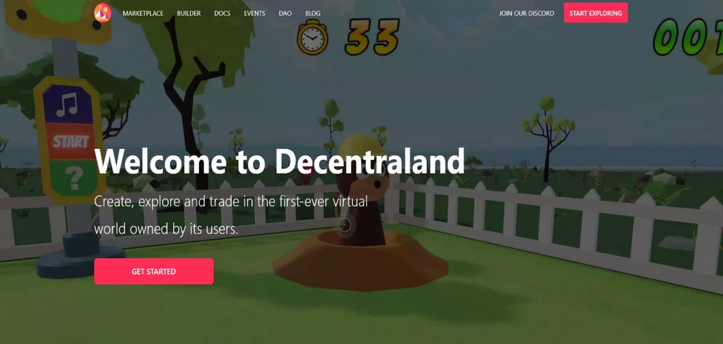 metaverse game decentraland