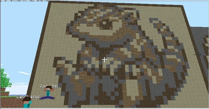 minecraft pixel art sandshrew