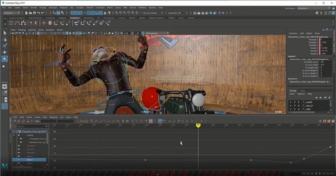 AutoDesk Maya Software Timeline