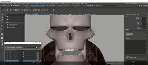 Риггинг формы в программном обеспечении AutoDesk Maya