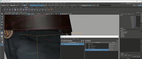 Mappage de formes visuelles du logiciel AutoDesk Maya