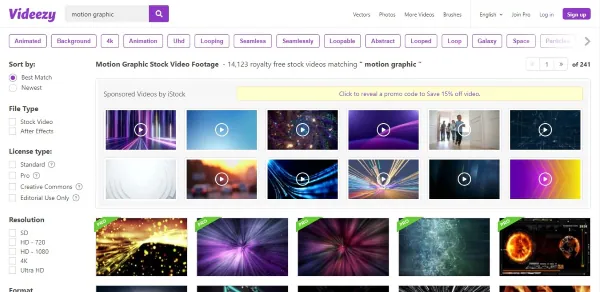 videezy motion graphics templates