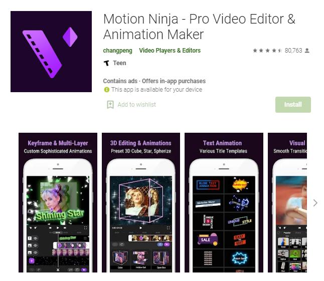 Motion ninja video editor