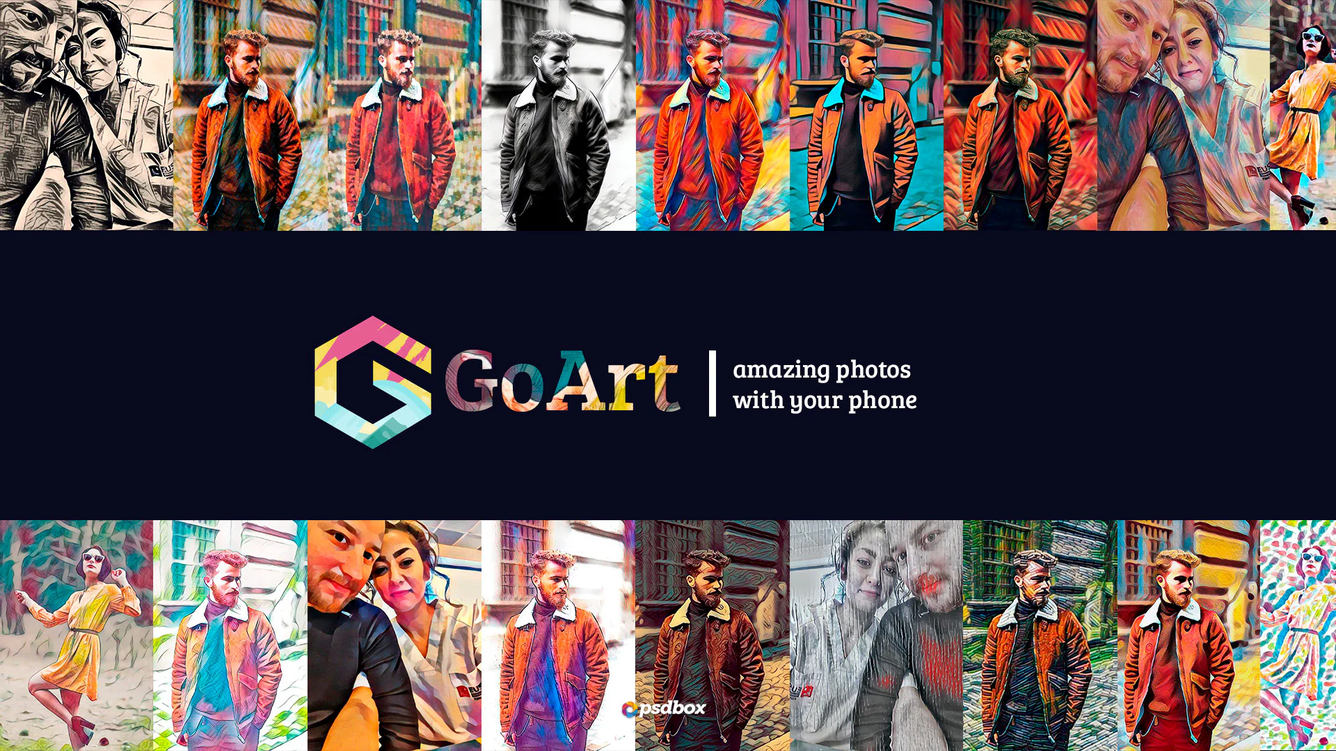 برنامج GoArt لإنشار الرموز غير القابلة للاستبدال