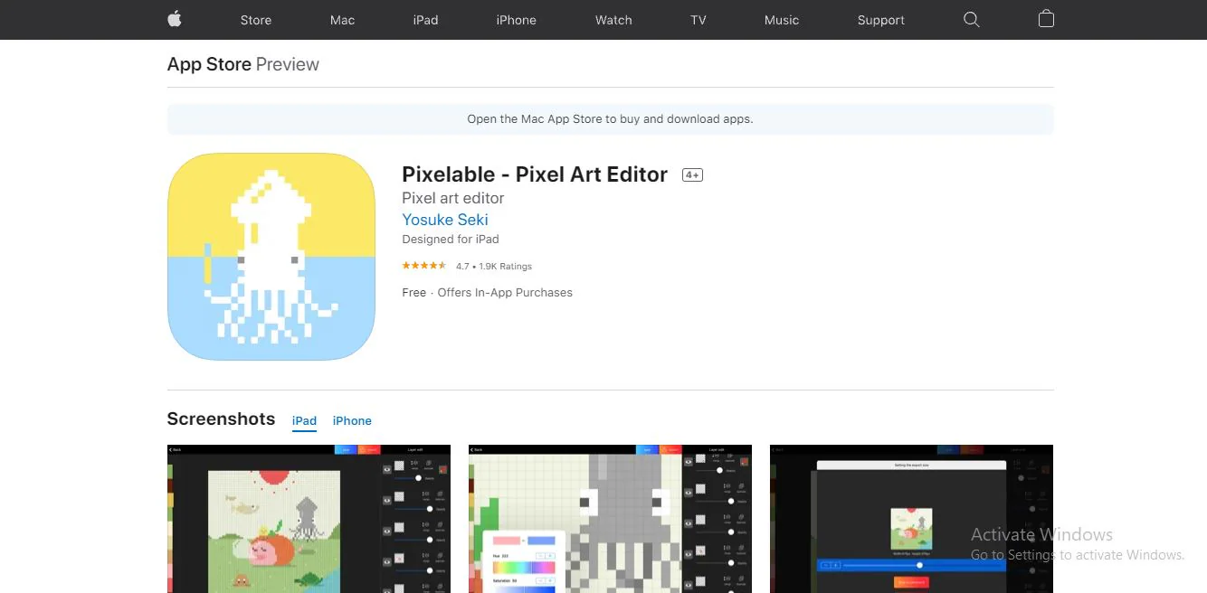 برنامج pixelable لفن البكسل