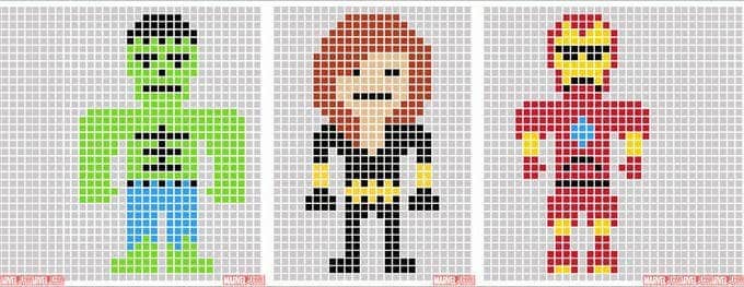 pixel art template kirby