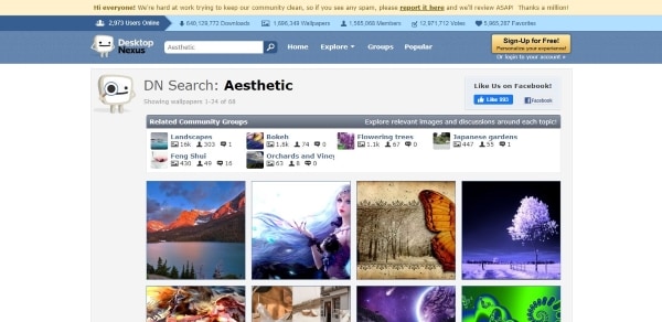 desktop nexus эстетические обои для ноутбуков